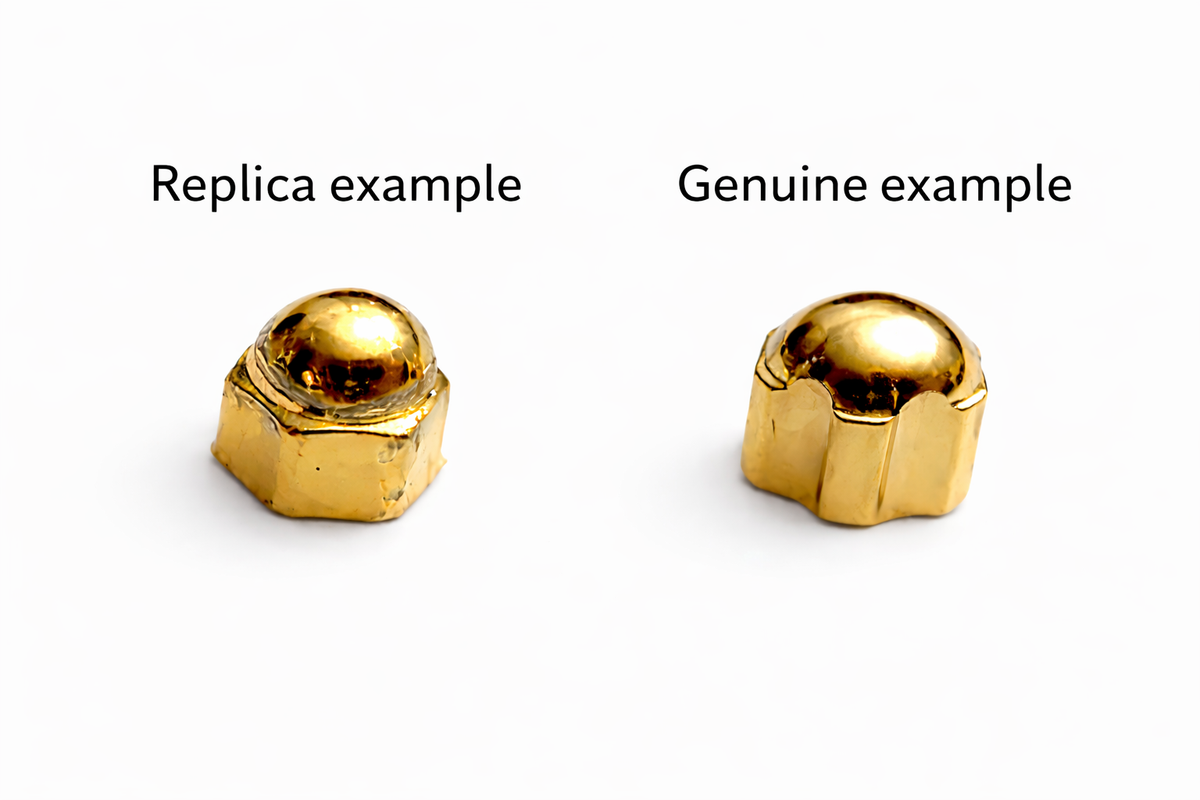 NEW! Auth Cartier Glasses Parts Caps and Bushing - GOLD - Free