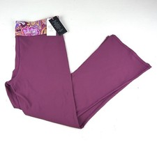 Johnny Was JW Active Pants Purple Sz 2XL New 198 Bed Active Ribbed Baby Bell