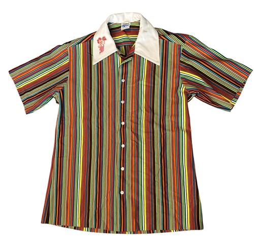 Vintage Big Boy Server Waitress Waiter Uniform Collar Shirt Restaurant Diner