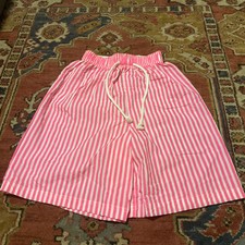 VYG 80s 90s OP Shorts L Neon Pink White Vintage Ocean Pacific Board Swim Beach