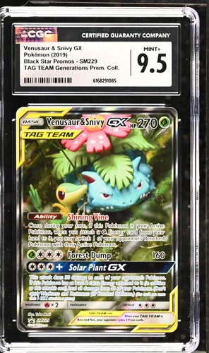 Venusaur & Snivy-GX graded CGC 9.5 for sale on eBay