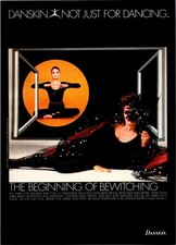1983   Danskin Leotard Hosiery Print Ad   80s...