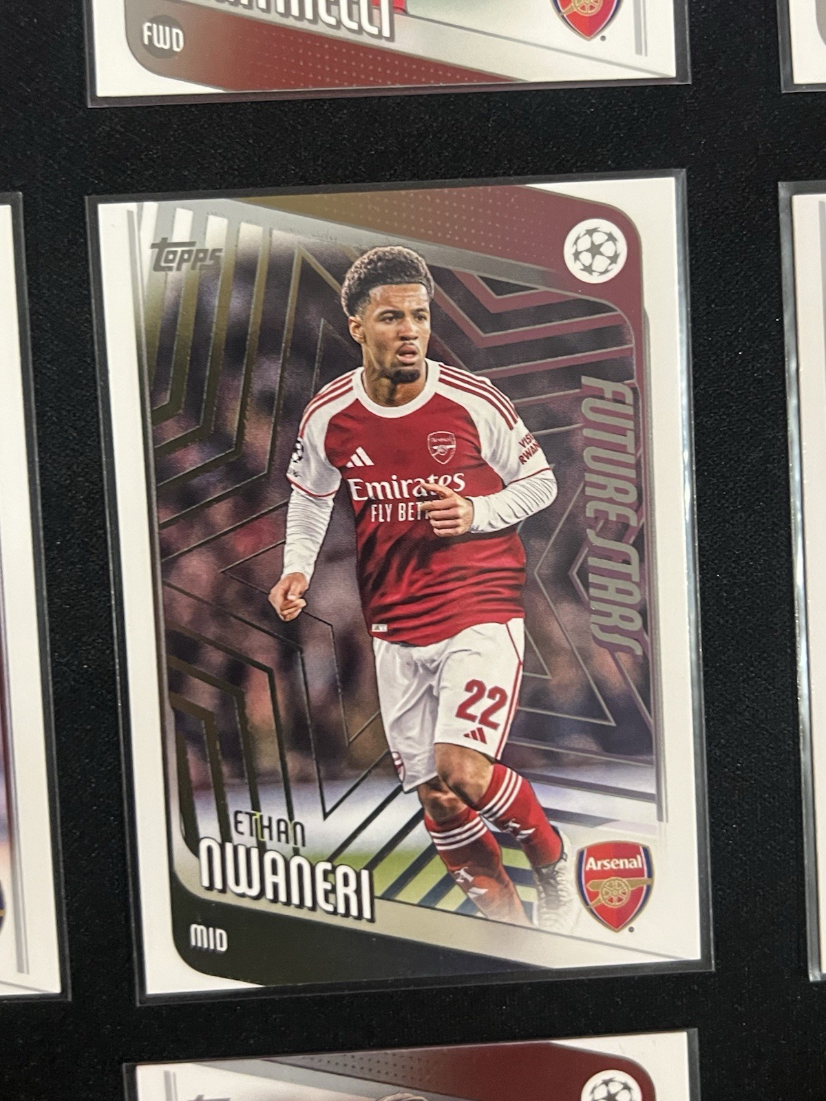 2025-26 Topps Chrome Arsenal Lot Lewis-Skelly Yara Future Stars Madueke view 12