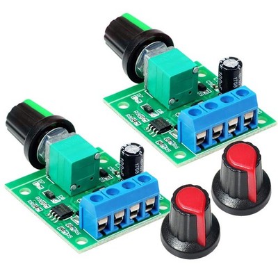 2pcs PWM Low Voltage Motor Speed Controller DC 1.8V 3V 5V 6V 12V 2A 1803BK... 