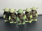 VINTAGE KENNER STAR WARS 1980 YODA ARMY LOT OF 5 FIGURES DARK / LIGHT GREEN