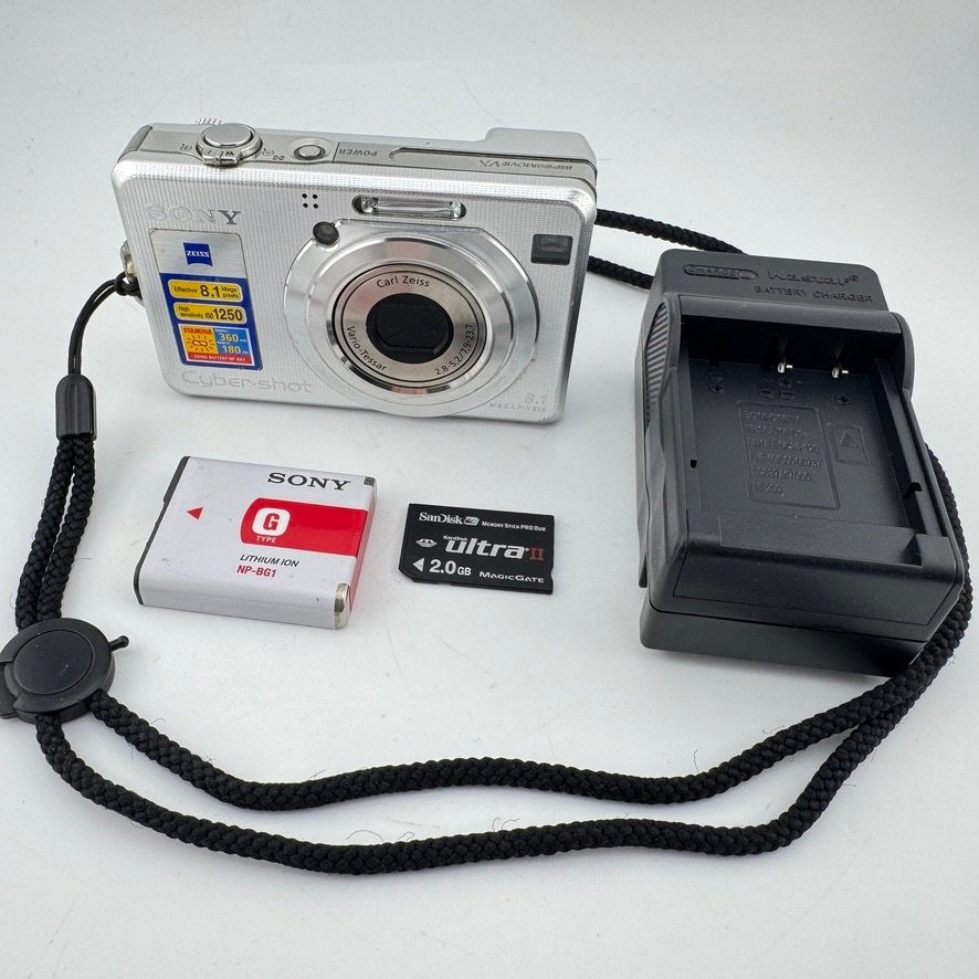 Sony Cyber-shot DSC-W100 Digital Camera 8.1MP 3X Zoom w/ 2GB