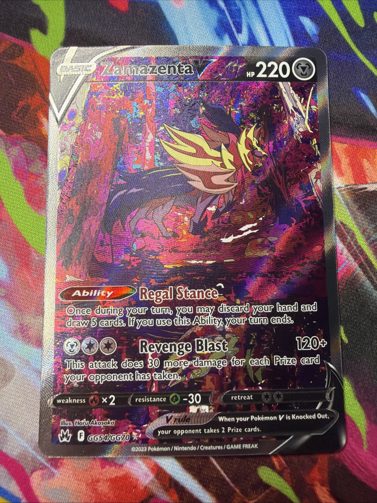 Zamazenta V GG54/GG70 SWSH: Crown Zenith: Galarian Gallery Holo
