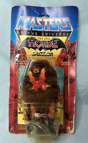 Vintage 1984 MOTU Grizzlor MINT Complete Evil Horde He Man MOTU on Original Card