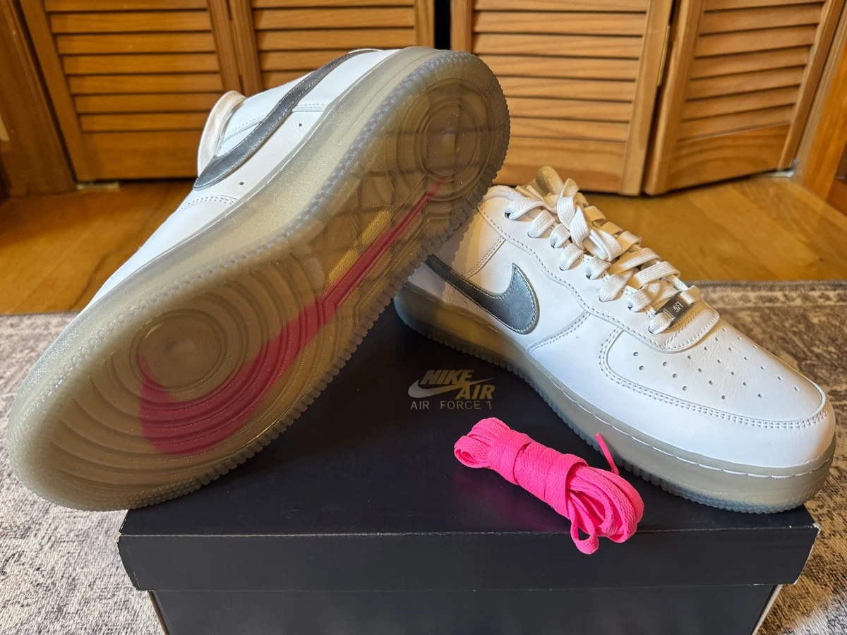 NIKE AIR FORCE 1 07 LX 7.5 ホワイト/シルバー Nike Air Force 1 07 AF1 White Light Smoke Grey Men Unisex Casual