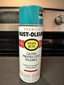 RUSTOLEUM STOPS RUST GLOSS PROTECTIVE ENAMEL MEDITERRANEAN TEAL SPRAY PAINT 7740