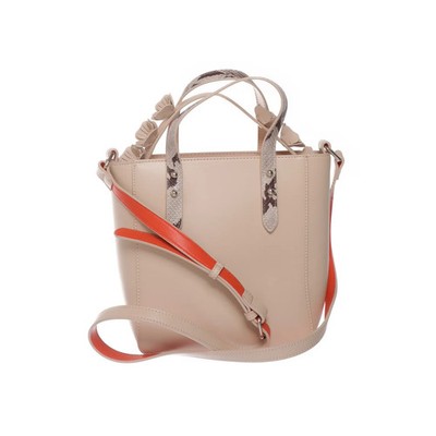 Zara Basic, Umhängetasche, Damen, Polyurethan, Beige, 20, 10, 22 cm #NHd