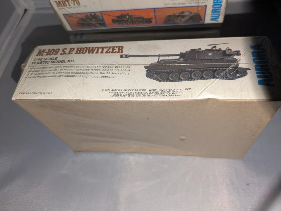 1976 Aurora US Army Howitzer Tank Artillery Model Kit 1:48 Scale NEW - Image 2 of 4
