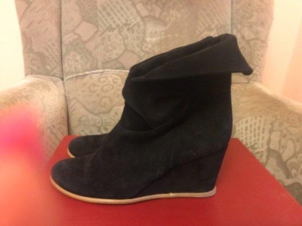 Women Carmina Ankle Boots Black Suede 40
