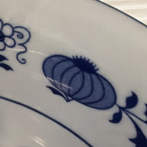 Cuenco con patrón de cebolla azul de Polonia. "10""" - Imagen 9 de 16