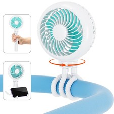 Portable Stroller Fan Max 31 Working Hours , Attachable Stroller Fan Clip on...