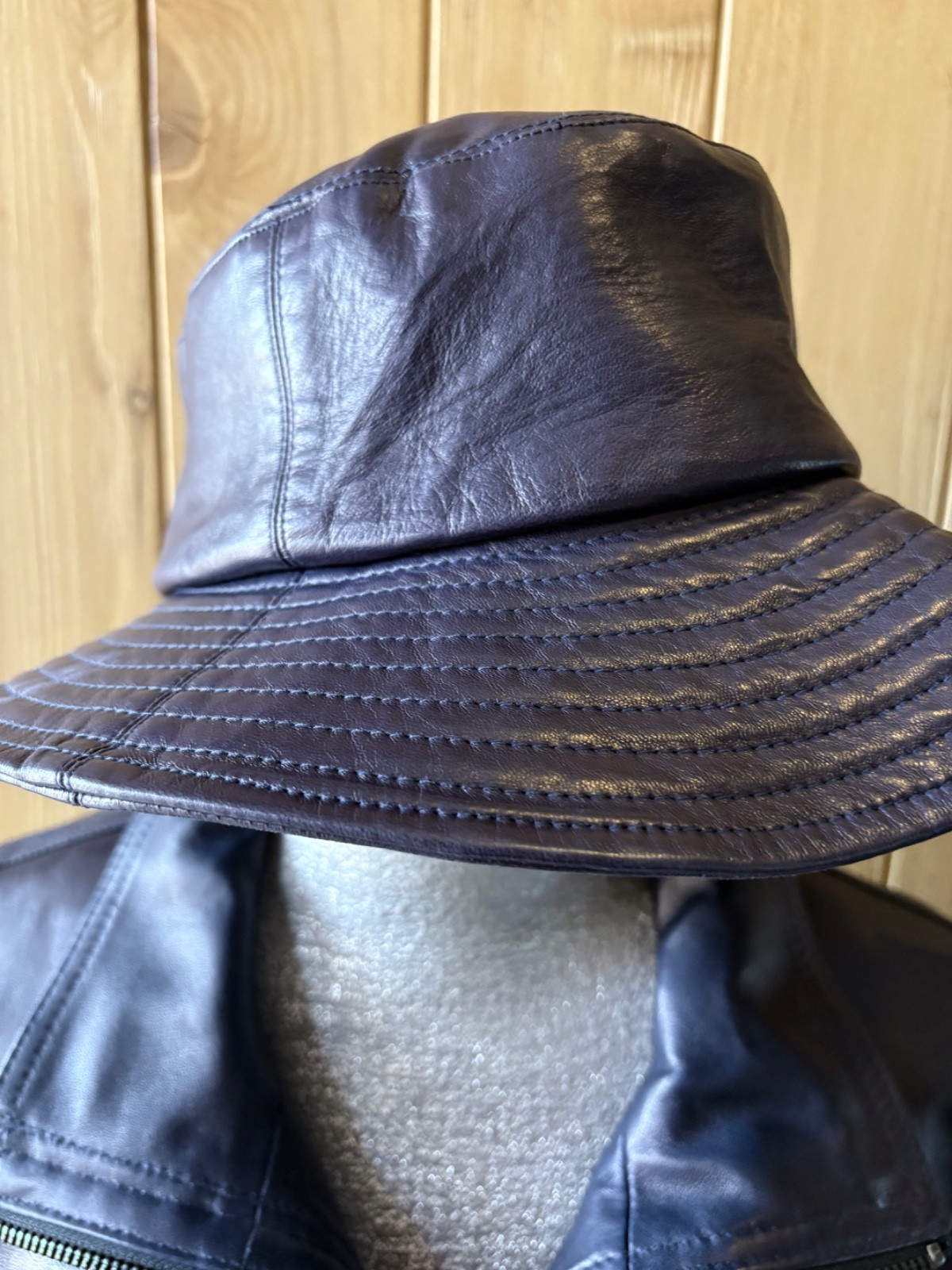 Custome made workshop extra soft navy purple leat… - image 10