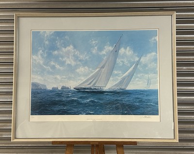 Limited Edition 131/750 Print Endeavour Yacht Race 1934 By John Steven Dews