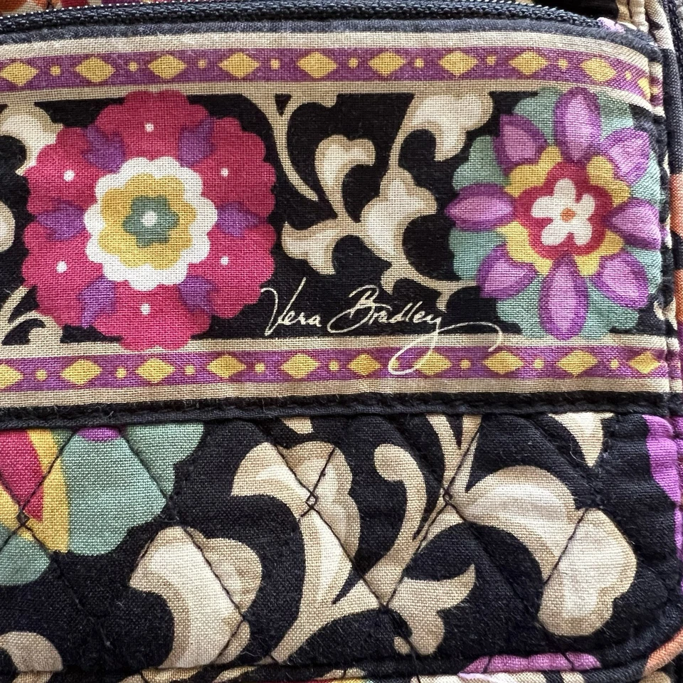 Vera Bradley сняты с производства Suzani маленький хипстер плеча через плечо стеганая сумочка сумка - Изображение 3 из 4