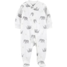 CARTER'S CHILD OF MINE BABY UNISEX SLEEP AND PLAY ONE PIECE BRAND NEW ELEPHANT
