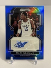 Mark Williams 2022 Panini Prizm Draft Blue /149 #DP-MWI Rookie Auto RC DUKE