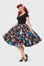 Alice in Wonderland Elastic Waist Skirt