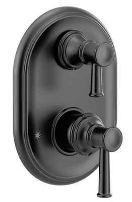 Moen UT3322BL Belfield 2 Function Pressure Balanced Valve Trim Only-Matte Black