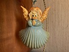 Vintage Salt Dough Seashell Angel Christmas Ornament handmade — photo 4