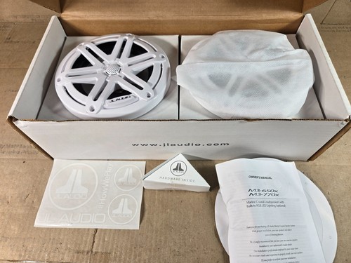JL Audio M3-650X-S-Gw-i 6.5" 2-Way Marine Coaxial Speakers - White Sports Grills - Picture 9 of 9