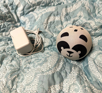 Amazon Echo Dot Kids Edition 4th Gen Panda Smart Speaker Alexa Wired Fabric