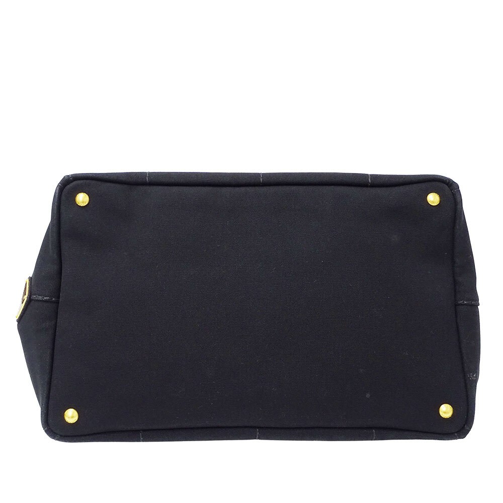 PRADA Bag Women s Brand Tote Bag Shoulder Bag 2way Canvas Canapa L Black Large C thumbnail 3