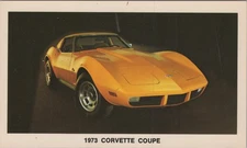 1973 Chevrolet Corvette Coupe Vintage Lithograph Postcard