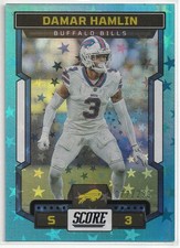 2023 Score Damar Hamlin #266 Stars #/299 Buffalo Bills