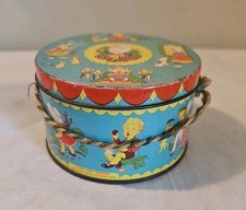 Vintage Tin. Nursery Rhyme Metal Tin Box. Made In England. Vintage Toffee #2129
