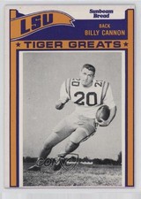 1983 Sunbeam Bread LSU Tiger Greats Billy Cannon #20 0q3