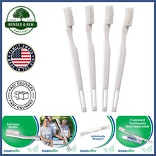 Bulk Pack of 144 Soft Nylon Adult Toothbrushes, Individually Wrapped for Travel