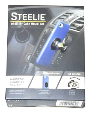 Nite Ize Steelie Orbiter Dash Kit   Magnetic Dashboard Phone Mount | Secure