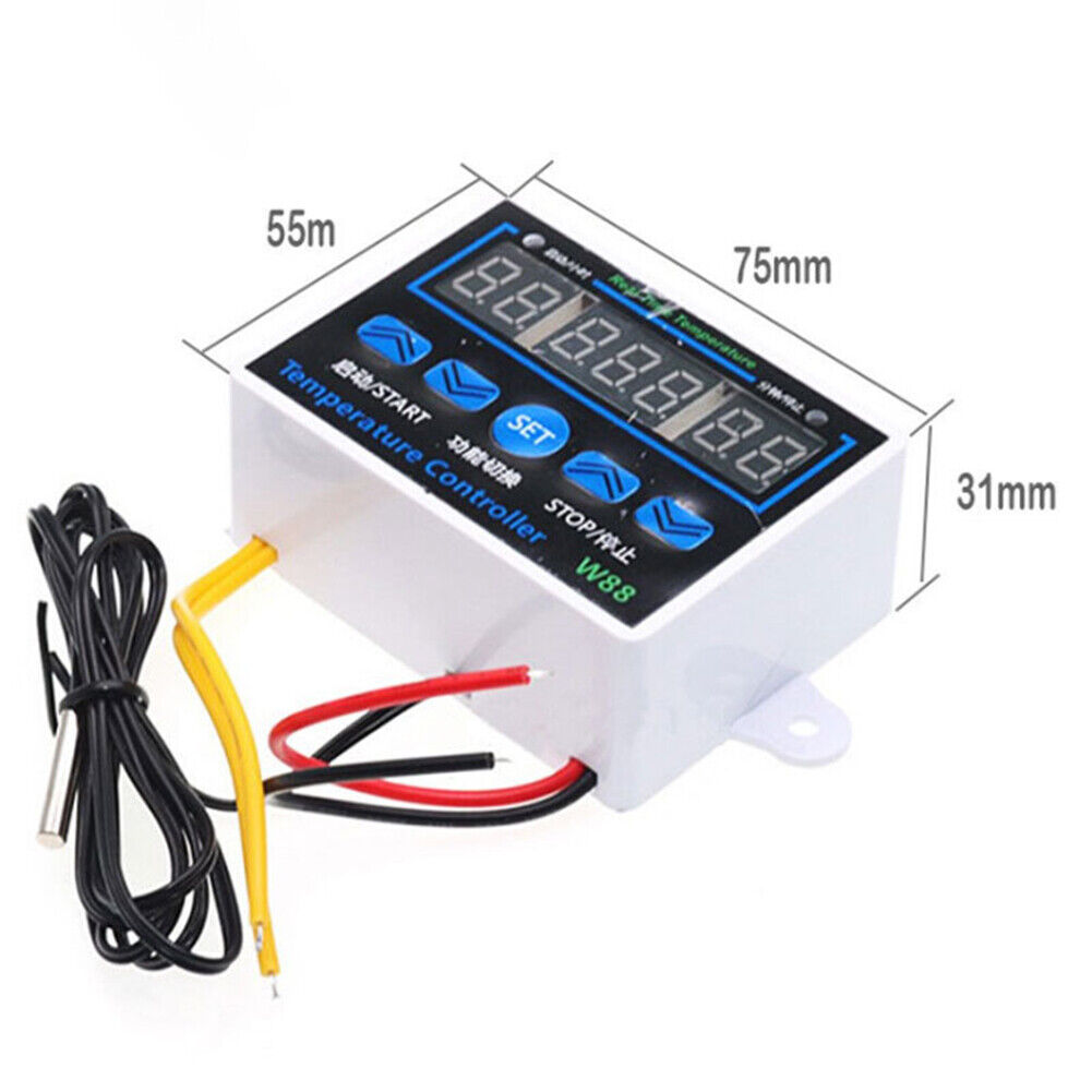 W1411 W88 Temperature Controller Thermostat and 100 hours Relay