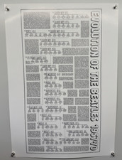 The Beatles Poster Pete Frame Rock Family Tree Print Evolutions Of 1957-1970
