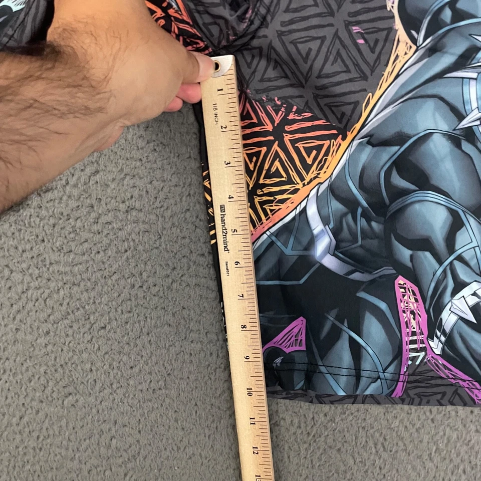 Bañador Marvel Niños Grande Negro Pantera Cómics Forrado Playa Informal Foto 4 de 4