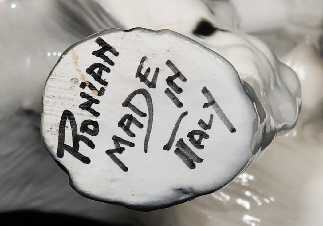 イタリア製Ceramiche Ronzan大型可愛らしい2匹グレート デーン置物