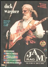 MAG: Jam Rag 12/2/1996-Dick Wagner cover & story-Detroit, Michigan local rock...