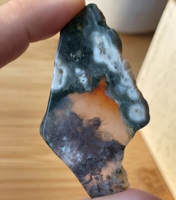 Orbicular Jelly Ocean Jasper Freeform Slice - Gift Ready Natural Rare Crystal