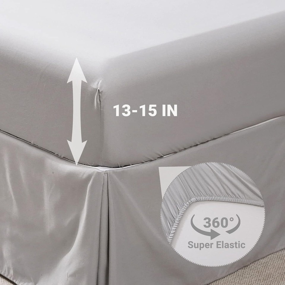 JOLLYVOGUE King Size Comforter Set 7 King(102"x 90"), 01 Grey eBay