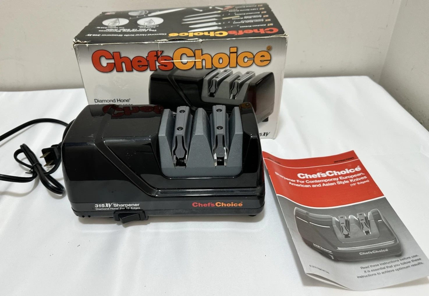 Chef's Choice 315XV Professional 2 Stage Electric DIAMOND HONE Knife Sharpener
