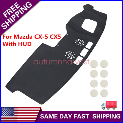 Leather Dash Panels Cover Dash Cover Dashboard Mat For Mazda CX-5 CX5 2017-2024