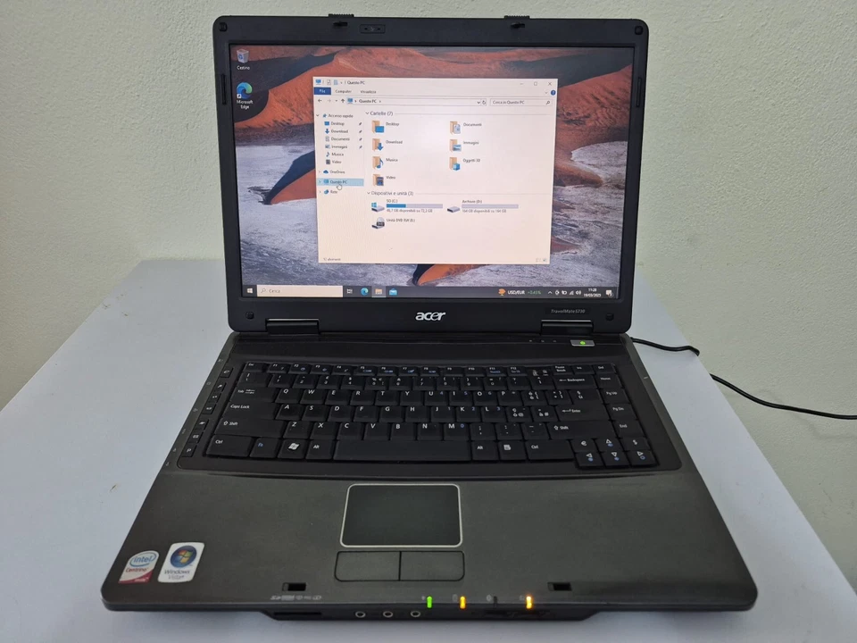 Acer TravelMate 5730 Laptop Intel Core 2 Duo 2.00 GHZ RAM 4GB SSD 256 GB Win 10 - Bild 3 von 4