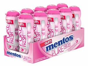 mentos gum bubble fresh cotton candy sugar free