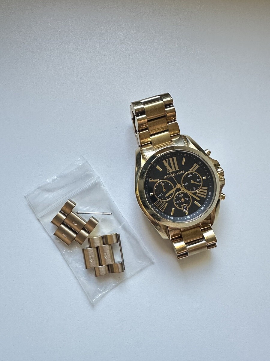 Michael Kors MK-5739 - Oversized Bradshaw Gold-Tone Watch - Ladies