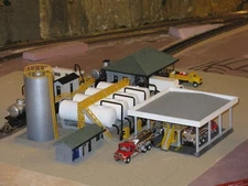 3D Printed Model Railroad Fuel Distribution Facility. HO Scale