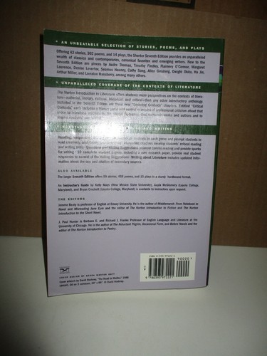 The Norton Introduction To Literature by Jerome Beaty, J. Paul Hunter (1998, PB - Imagen 6 de 6